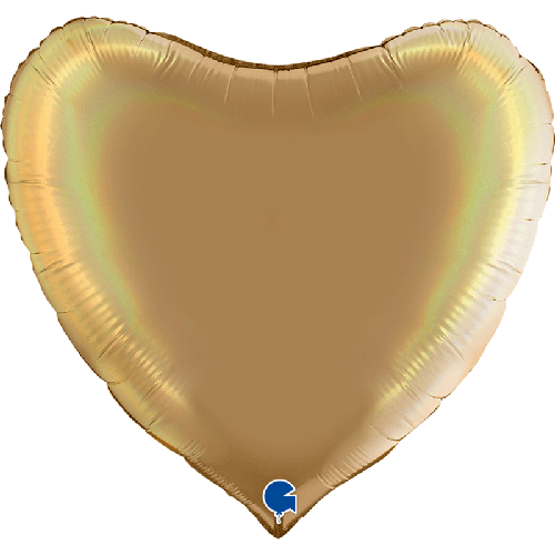 [G360P05RHCH] Coeur Holographic Platinum Champagne 36" Vrac - Grabo