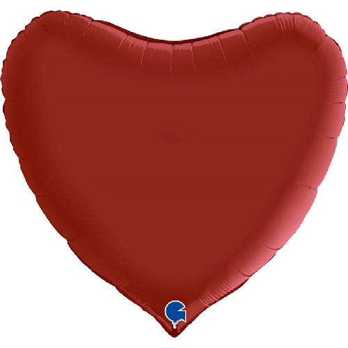 [G360S05RR] Coeur Satin Ruby Red 36" Vrac - Grabo