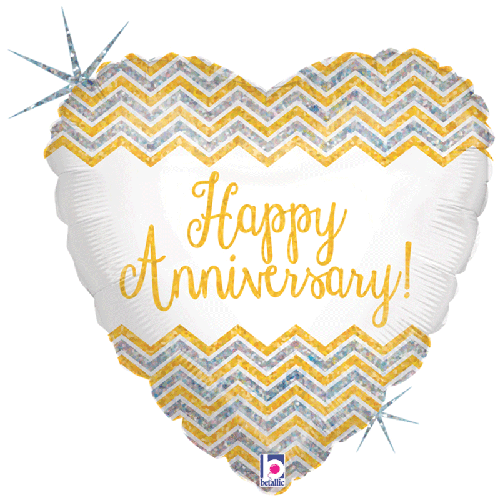 [G36164H-P] Chevron Anniversary 18" - Grabo