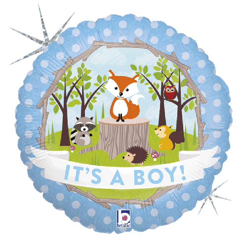 [G36179H-P] Woodland Baby Boy 18" - Grabo