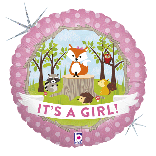 [G36180H-P] Woodland Baby Girl 18" - Grabo - FDS