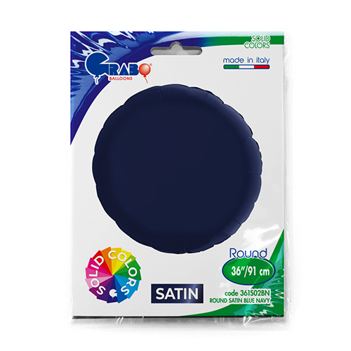 [G361S02BN-P] Rond Satin Bleu Marine 36" - Grabo