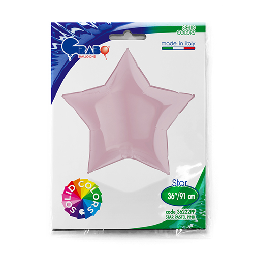 [G36222PP-P] Étoile Pastel Rose 36" - Grabo