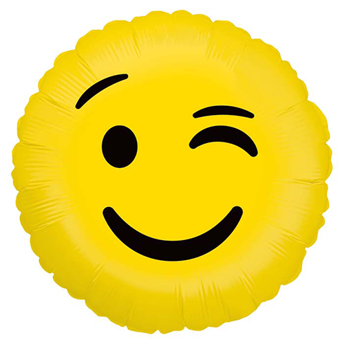 [G36266P-P] Emoji Wink (Clin D'Oeil) 18" - Grabo