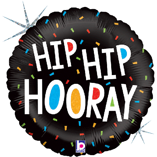 [G36671H-P] Hip Hip Hooray 18" - Grabo