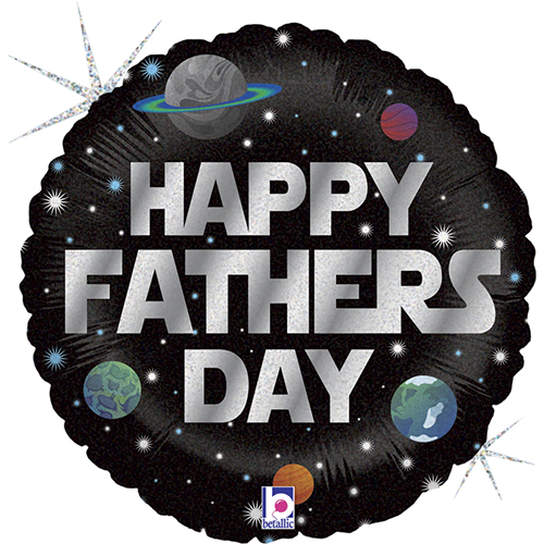 [G36942GH-P] 18" Galactic Father's Day Emballée - Grabo