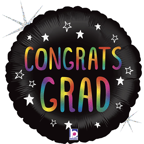 [G36943GH-P] Rainbow Congrats Grad 18" - Grabo - FDS
