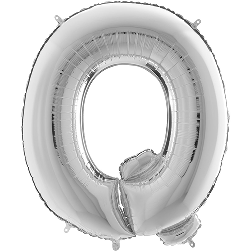[G369S-P] Lettre "Q" Silver 40" - Grabo