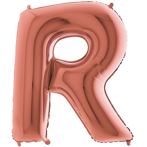 [G3723RG-P] Lettre "R" Rose Gold 40" - Grabo