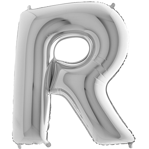 [G379S-P] Lettre "R" Silver 40" - Grabo