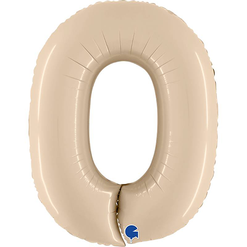 [G400000SCR-P] Chiffre '0' Satin Cream 40" - Grabo