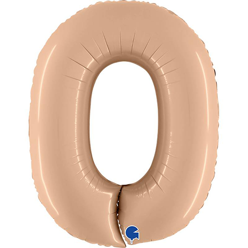 [G400000SNU-P] Chiffre '0' Satin Nude 40" - Grabo