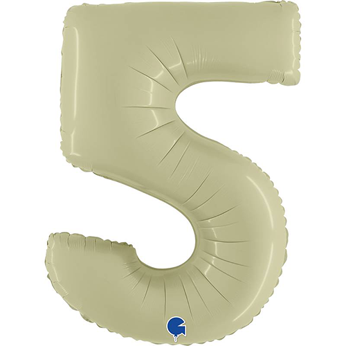 [G400500SOGR-P] Chiffre '5' Satin Olive Green 40" - Grabo