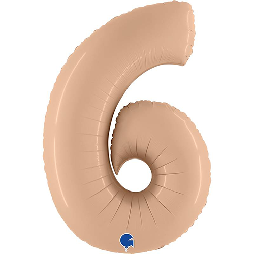 [G400600SNU-P] Chiffre '6' Satin Nude 40" - Grabo