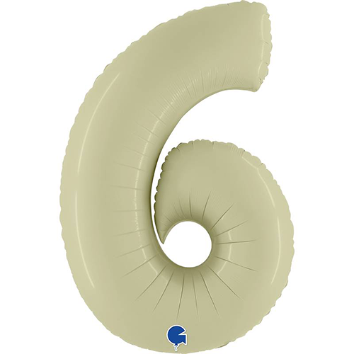 [G400600SOGR-P] Chiffre '6' Satin Olive Green 40" - Grabo