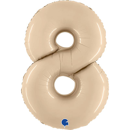 [G400800SCR-P] Chiffre '8' Satin Cream 40" - Grabo