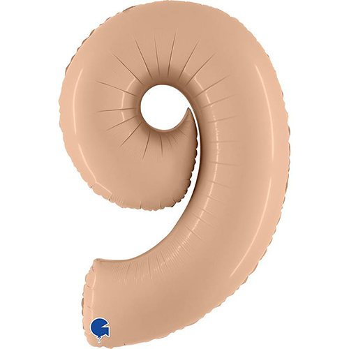 [G400900SNU-P] Chiffre '9' Satin Nude 40" - Grabo