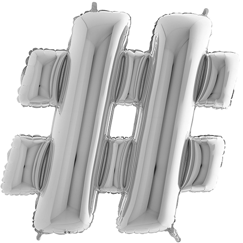 [G479S-P] Hasthag Silver 40" - Grabo