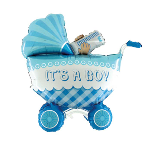 [G73060-P] It'S A Boy Buggy 3D 42" - Grabo