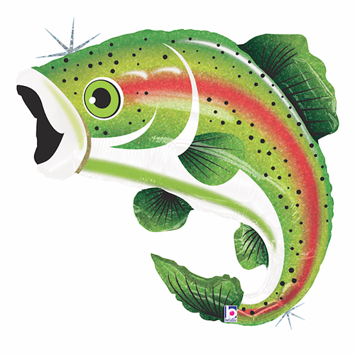 [G85655H-P] Rainbow Trout (Truite Arc En Ciel) 29" - Grabo