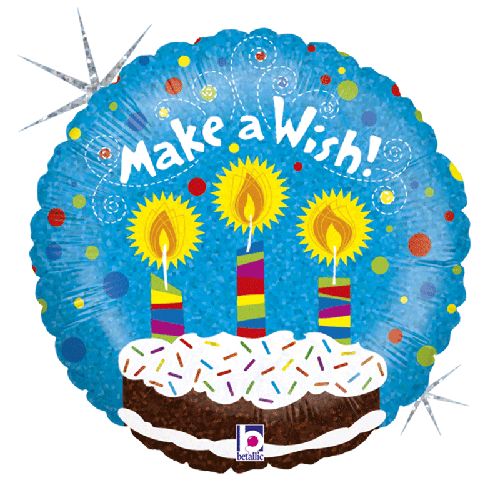 [G86833H-P] Make A Wish Birthday 18" - Grabo