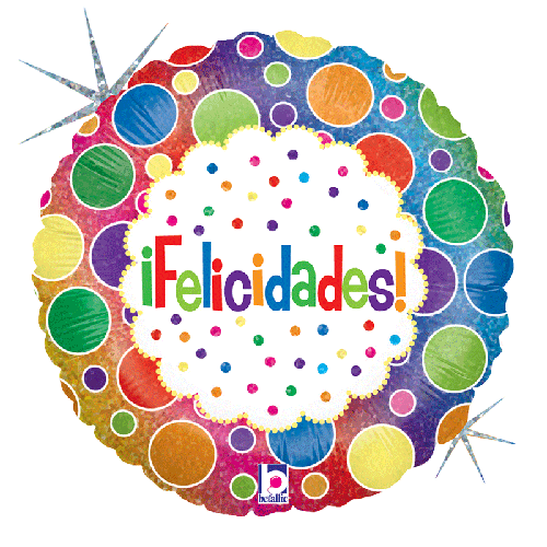 [G86870H-P] Felicidades Bolas 18" - Grabo