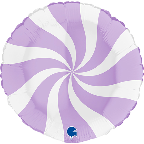[GG018M02WHL-P] Rond Swirly White Matte Lilac 18" - Grabo