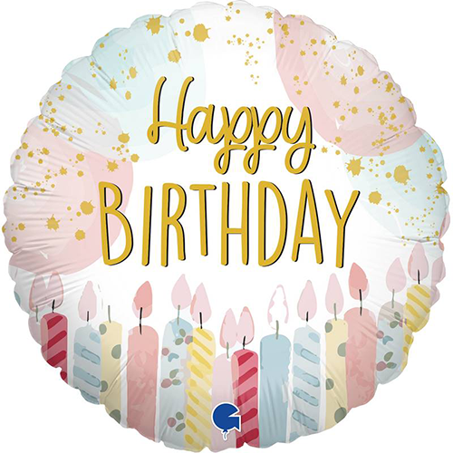 [GG69002] Happy Birthday Candle 9" Vrac - Grabo