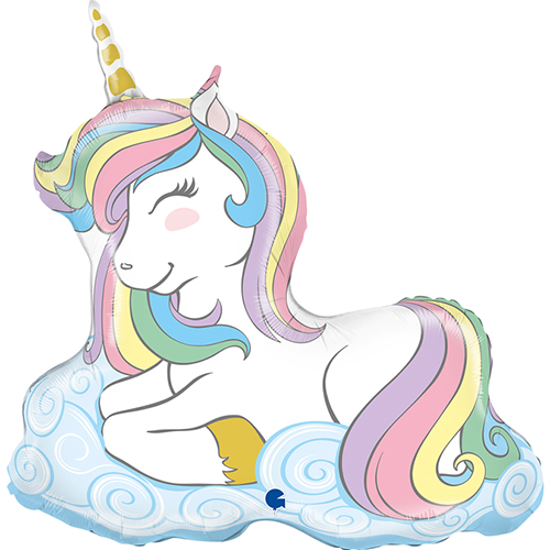 [GG72032-P] Macaron Unicorn 34" - Grabo