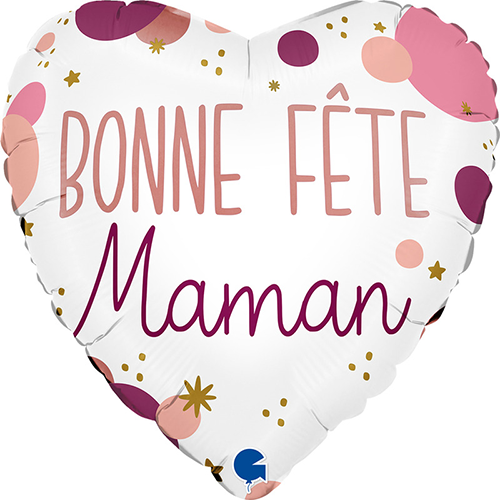 [GG78216-P] 1 Alu Bonne Fete Maman 18" - Grabo