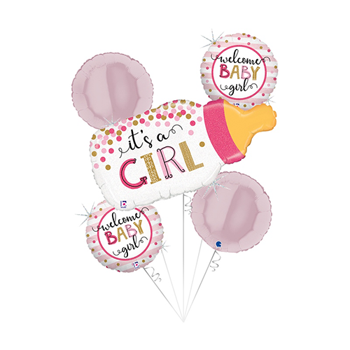 [GSET25135GH-P] Set Confetti Bottle Girl - Grabo
