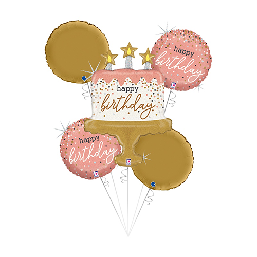 [GSET35964GH-P] Set Rose Gold Birthday - Grabo