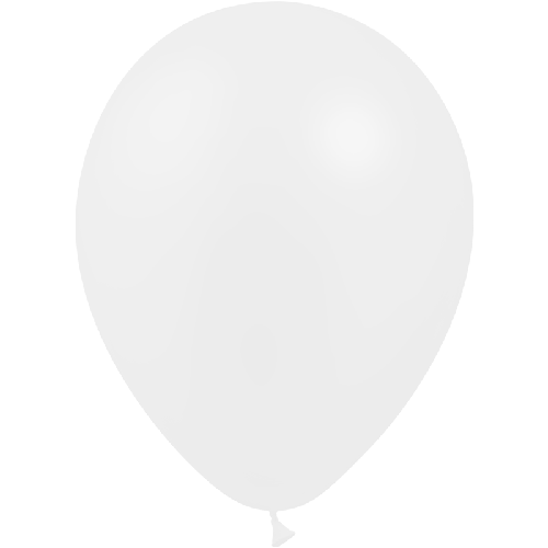 [HG112-10P20] 10 Ballons  Blanc 12" Standard - Balloonia