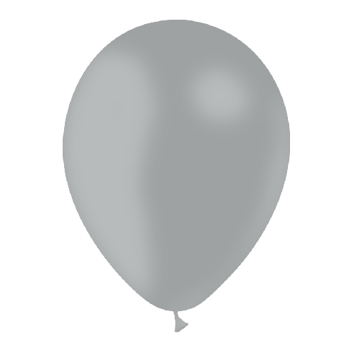 [HG112-10P44] 10 Ballons  Gris 12" Standard - Balloonia