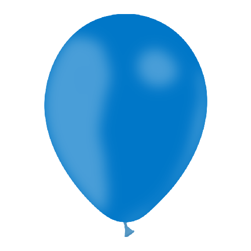 [HG112-50P34] 50 Ballons 12" Standard Bleu Roi - Balloonia