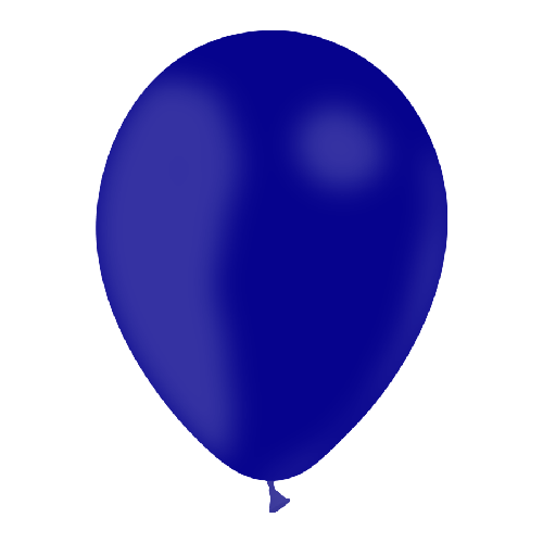 [HG112-50P35] 50 Ballons 12" Standard Bleu Marine - Balloonia