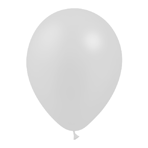 [HG112M-50M93] 50 Ballons 12" Metal Argent - Balloonia