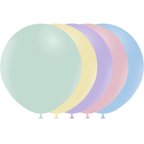 [HG118-5T] 5 Ballons 18" Pastel Matte Assortis – Balloonia