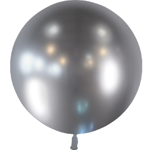 [HG2-B02] Ballon 2' Argent Brillant Vrac - Balloonia