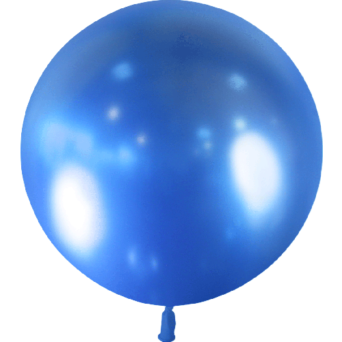 [HG2-B04] Ballon 2' Bleu Brillant Vrac - Balloonia
