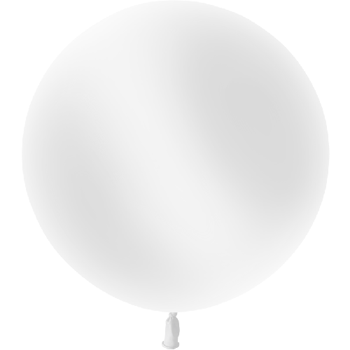 [HG2-P20] 1 Latex Standard Blanc 2' (60Cm) Vrac - Balloonia
