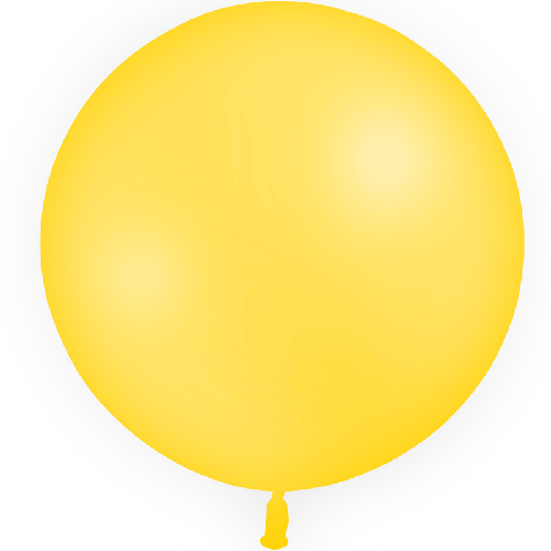 [HG2-P23] 1 Latex Standard Jaune D'Or 2' (60Cm) Vrac - Balloonia