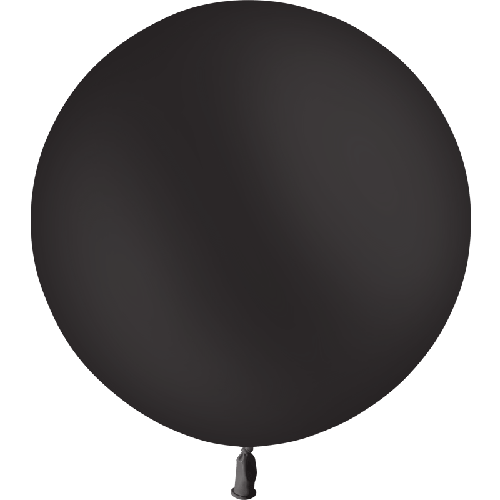 [HG2-P41] 1 Latex Standard Noir 2' (60Cm) Vrac - Balloonia