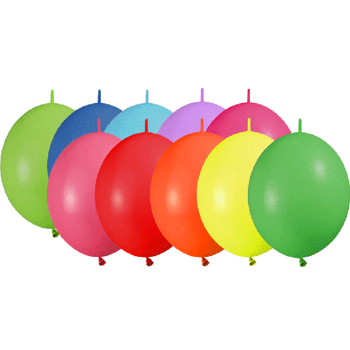[HG6LP] 100 Ballons Deco Link 6" (15Cm ) Standard Asst - Balloonia