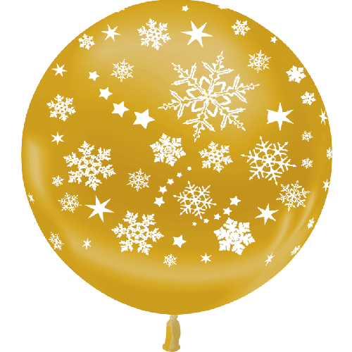 [T3-02M94] Geant Neige Metal Or M94 Sens Air 3' - Balloonia