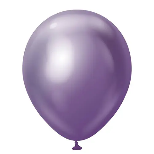 [11250042] 12" Mirror Balloons Violet 50Ct - Kalisan