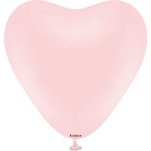 [11330023] 12" Heart Macaron pink 25ct FDS - Kalisan