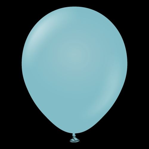 [11880040] 18" Retro Blue Glass 25 Bal- Kalisan