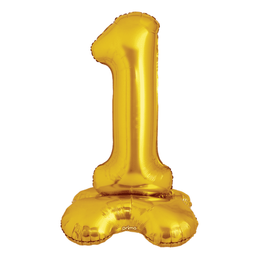 [PF-GDST1-40] 1 alu 40" Gold Standing number '1' - Prima