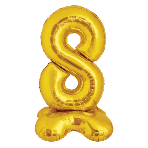 [PF-GDST8-40] 1 alu 40" Gold Standing number '8' - Prima